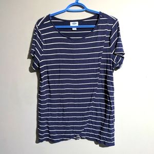 Old Navy Maternity navy stripe top